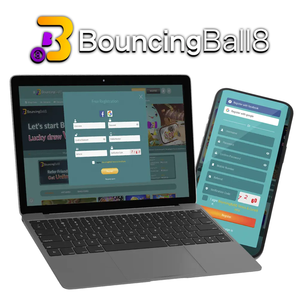 Go through the BouncingBall8 registration process and get access to all the features of our platform.