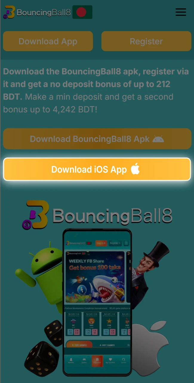 Start downloading the BouncingBall8 app by tapping the install button on your iPhone or iPad.